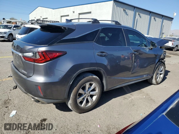 2016 Lexus RX 350 with VIN 2T2BZMCA8GC028697, listed as a Copart auction lot 42185345 with 231,734 mi miles and Salvage Title. Bid and sale history available at DreamBid. Image 3.
