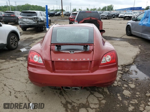 2004 Chrysler Crossfire z VIN 1C3AN69L54X005704, wystawiony jako Copart lot #58487215 z przebiegiem 120 423 mil mil oraz Czysty tytuł • Clean title. Historia ofert i sprzedaży dostępna na DreamBid. Obrazek 6.