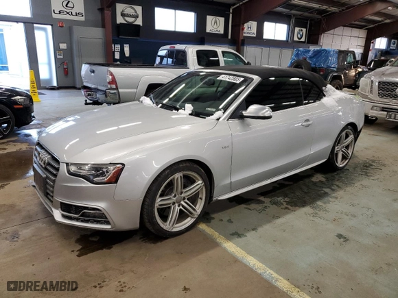 2013 Audi S5 Prestige with VIN WAUVGAFH7DN001026, listed as a Copart auction lot 41742885 with 177392 miles and Salvage Title. Bid and sale history available at carsss.com. Image 1.