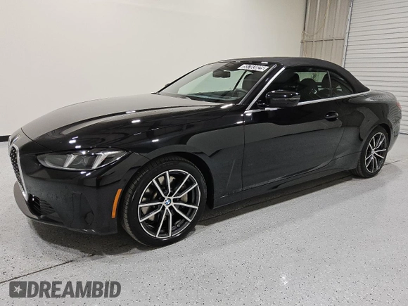 2025 BMW 4 Series 430i xDrive with VIN WBA53DB03SCT72075, listed as a Copart auction lot 55703825 with 13,894 mi miles and Clean Title. Bid and sale history available at carsss.com. Image 1.