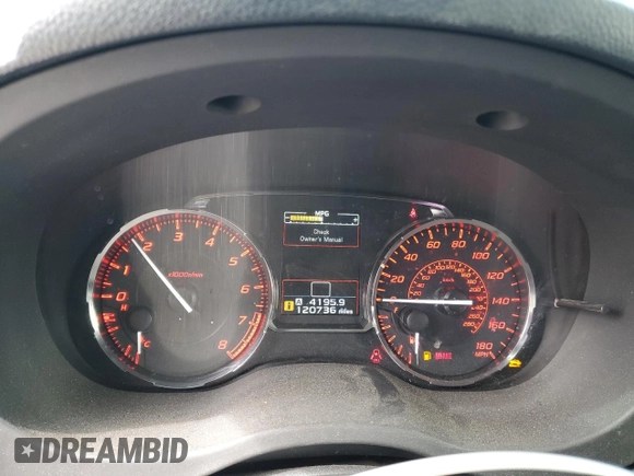 2016 Subaru WRX Premium with VIN JF1VA1E6XG9816750, listed as a Copart auction lot 49401845 with 120,736 mi miles and Salvage Title. Bid and sale history available at carsss.com. Image 9.