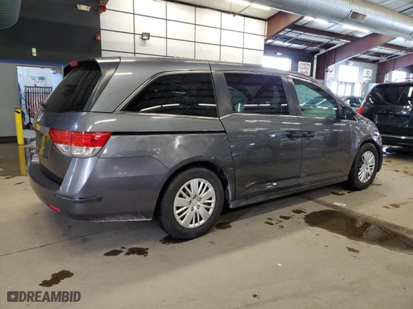 2015 Honda Odyssey LX with VIN 5FNRL5H26FB131655, listed as a Copart auction lot 45963365 with 214,535 mi miles and Clean Title. Bid and sale history available at carsss.com. Image 3.