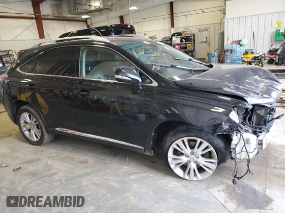 2010 Lexus RX 450h with VIN JTJBC1BA6A2010658, listed as a Copart auction lot 51915305 with Not Provided miles and Non Repairable. Bid and sale history available at DreamBid. Image 4.