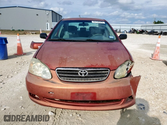 2005 Toyota Corolla CE with VIN 1NXBR32EX5Z443647, listed as a Copart auction lot 60758375 with 293,720 mi miles and Salvage title. Bid and sale history available at DreamBid. Image 5.