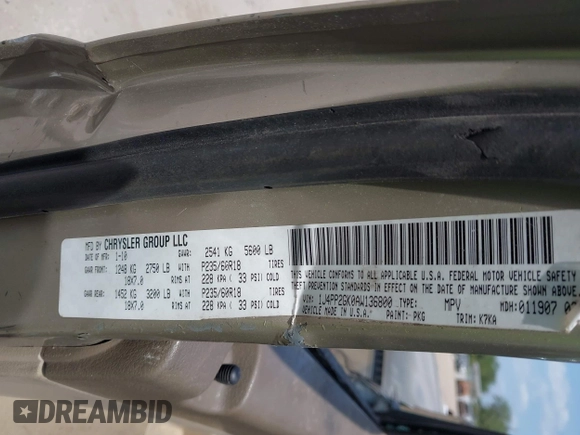 2010 Jeep Liberty Sport with VIN 1J4PP2GK0AW136800, listed as a IAAI auction lot 42111167 with 274,124 mi miles and . Bid and sale history available at DreamBid. Image 9.