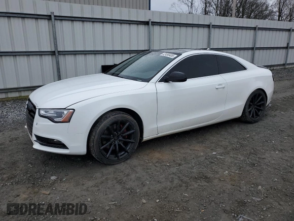 2015 Audi A5 Premium with VIN WAUCFAFRXFA049486, listed as a Copart auction lot 42495405 with 0 mi miles and Salvage Title. Bid and sale history available at carsss.com. Image 1.