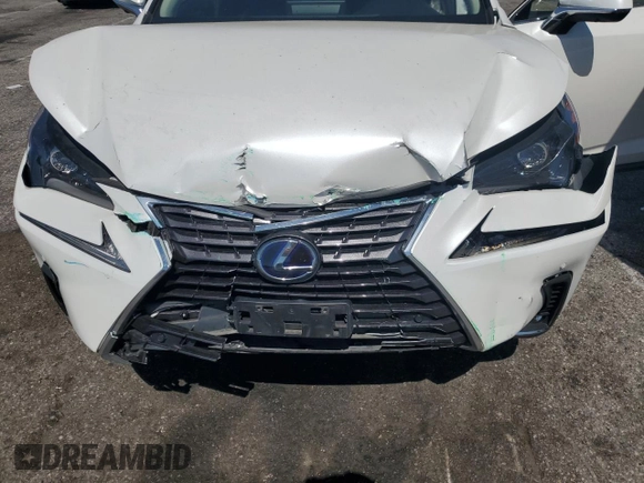 2020 Lexus NX 300h with VIN JTJGJRDZ8L5008635, listed as a Copart auction lot 61478925 with 57,773 mi miles and Salvage title. Bid and sale history available at DreamBid. Image 12.