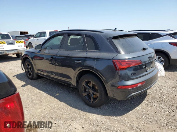 2021 Audi Q5 Premium with VIN WA1AAAFY2M2056417, listed as a Copart auction lot 52227545 with 58,931 mi miles and Salvage title. Bid and sale history available at DreamBid. Image 2.