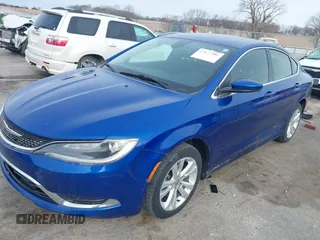 2015 Chrysler 200 Limited with VIN 1C3CCCAB1FN507804, listed as a IAAI auction lot 41854700 with 217,000 mi miles. Bid and sale history available at carsss.com. Image 2.