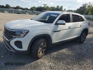 2024 Volkswagen Atlas SE with VIN 1V2DE2CA2RC207731, listed as a Copart auction lot 68003224 with 12,886 mi miles and Salvage title. Bid and sale history available at DreamBid. Image 1.