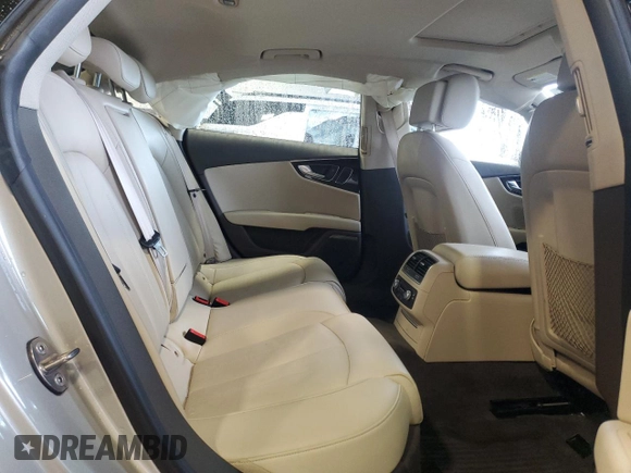 2018 Audi A7 Premium Plus with VIN WAUW3AFC1JN032336, listed as a Copart auction lot 58100635 with 36,976 mi miles and Salvage title. Bid and sale history available at DreamBid. Image 10.
