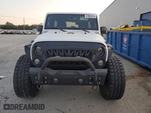 2017 Jeep Wrangler Unlimited Sport with VIN 1C4BJWDG8HL557698, listed as a Copart auction lot 61863415 with 94,335 mi miles and Salvage title. Bid and sale history available at DreamBid. Image 5.
