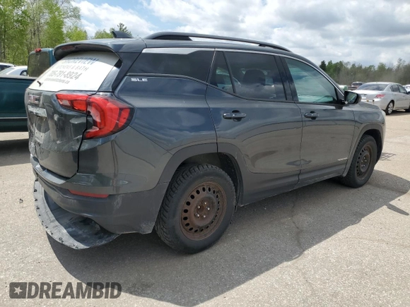 2019 GMC Terrain SLE z VIN 3GKALMEV0KL207117, wystawiony jako Copart lot #57245495 z przebiegiem 197 289 mil mil oraz Czysty tytuł • Clean title. Historia ofert i sprzedaży dostępna na DreamBid. Obrazek 3.