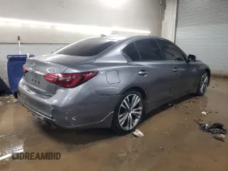 2021 Infiniti Q50 3.0t SIGNATURE EDITION with VIN JN1EV7CR8MM752105, listed as a Copart auction lot 87200854 with 31,779 mi miles and Salvage Title. Bid and sale history available at carsss.com. Image 3.