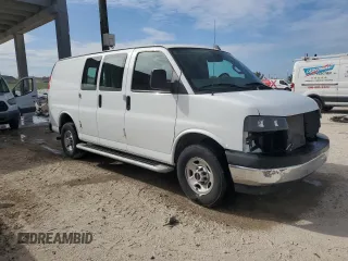 2022 GMC Savana Cargo Van with VIN 1GTW7AF76N1264390, listed as a Copart auction lot 45248285 with 23,315 mi miles and Salvage Title. Bid and sale history available at carsss.com. Image 4.