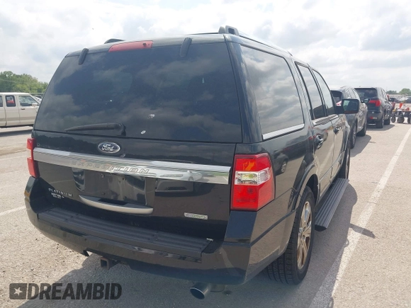 2015 Ford Expedition Platinum with VIN 1FMJU1MT5FEF12993, listed as a IAAI auction lot 42307733 with 135,511 mi miles and . Bid and sale history available at DreamBid. Image 4.