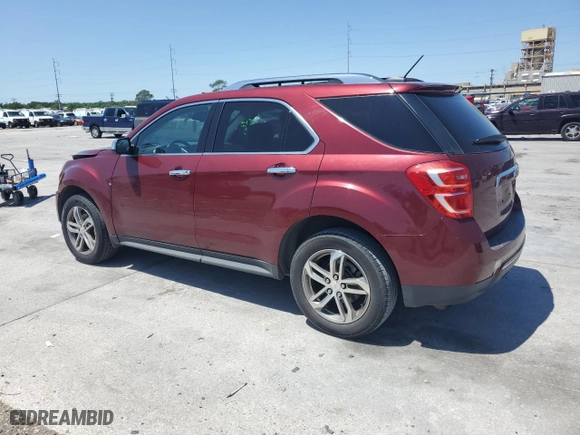 2016 Chevrolet Equinox LTZ with VIN 2GNALDEK5G6194448, listed as a Copart auction lot 51976045 with 104,695 mi miles and Salvage Title. Bid and sale history available at carsss.com. Image 2.