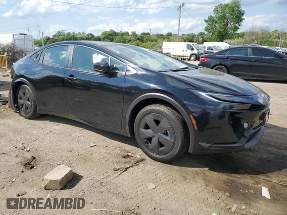 2024 Toyota Prius LE with VIN JTDACAAU1R3047729, listed as a Copart auction lot 55657455 with 2,092 mi miles and Salvage Title. Bid and sale history available at DreamBid. Image 4.