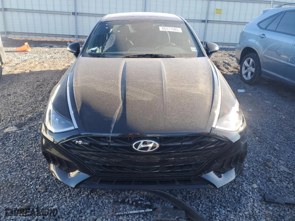 2021 Hyundai Sonata N Line with VIN 5NPEK4JC3MH130993, listed as a Copart auction lot 45271585 with 21,782 mi miles and Salvage Title. Bid and sale history available at carsss.com. Image 5.