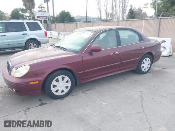 2004 Hyundai Sonata with VIN KMHWF25S84A040837, listed as a IAAI auction lot 41591528 with 76,606 mi miles. Bid and sale history available at carsss.com. Image 2.