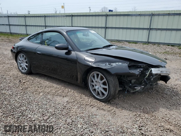 2001 Porsche 911 Carrera with VIN WP0AA29951S623229, listed as a Copart auction lot 55131005 with 122,705 mi miles and Salvage Title. Bid and sale history available at carsss.com. Image 4.