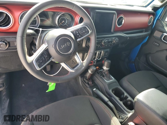 2023 Jeep Wrangler Rubicon with VIN 1C4HJXFN5PW504658, listed as a Copart auction lot 69063484 with 32,490 mi miles and Salvage title. Bid and sale history available at DreamBid. Image 8.