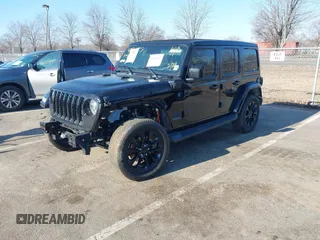 2021 Jeep Wrangler Unlimited Sahara with VIN 1C4JJXP62MW826470, listed as a IAAI auction lot 41651709 with 44,677 mi miles and . Bid and sale history available at DreamBid. Image 18.