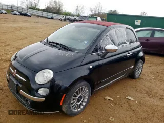 2013 FIAT 500 Lounge with VIN 3C3CFFER5DT664944, listed as a Copart auction lot 51262494 with Not provided miles and Non repairable. Bid and sale history available at DreamBid. Image 9.