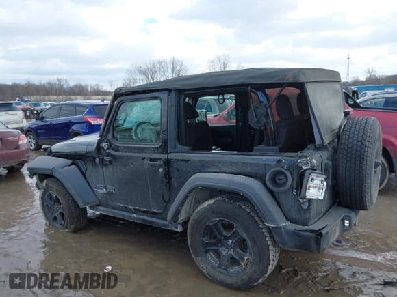 2018 Jeep Wrangler Sport S with VIN 1C4GJXAG4JW168920, listed as a IAAI auction lot 41457619 with 84,053 mi miles and . Bid and sale history available at DreamBid. Image 14.