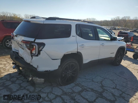 2023 GMC Acadia SLT with VIN 1GKKNMLS4PZ262595, listed as a Copart auction lot 80511654 with 5,132 mi miles and Salvage Title. Bid and sale history available at DreamBid. Image 3.