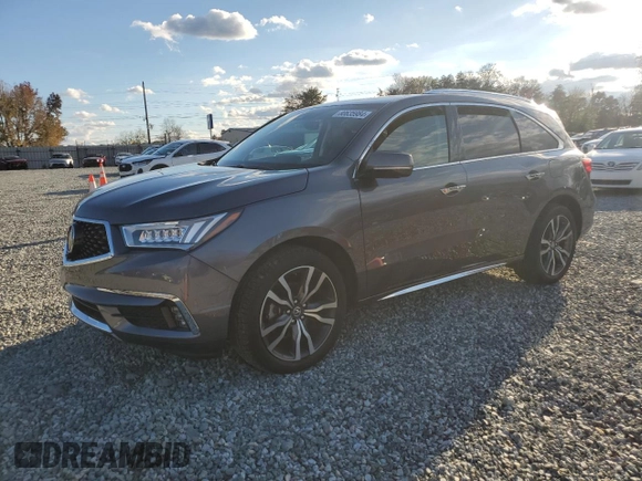 2020 Acura MDX w/Advance Pkg with VIN 5J8YD4H81LL037412, listed as a Copart auction lot 80635984 with 60,410 mi miles and Salvage Title. Bid and sale history available at carsss.com. Image 1.