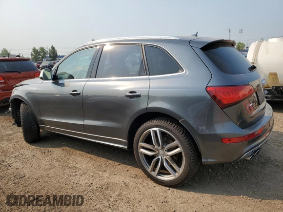 2016 Audi SQ5 3.0T Technik with VIN WA1LCAFP9GA032281, listed as a Copart auction lot 60234744 with 0 mi miles and Salvage Title. Bid and sale history available at carsss.com. Image 2.