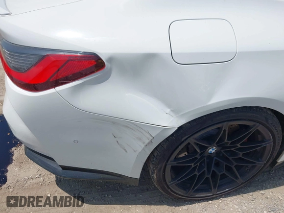 2021 BMW M4 with VIN WBS53AZ02MCH23791, listed as a IAAI auction lot 42318737 with 18,632 mi miles and . Bid and sale history available at DreamBid. Image 20.