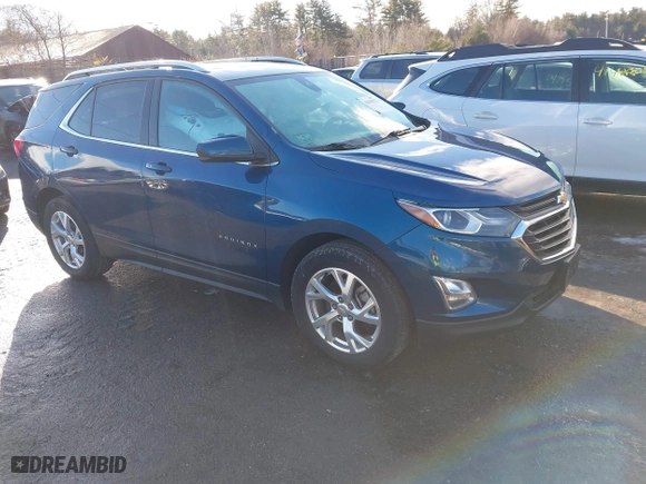 2020 Chevrolet Equinox LT with VIN 3GNAXVEX5LL219148, listed as a IAAI auction lot 41431573 with 19,143 mi miles. Bid and sale history available at carsss.com. Image 1.