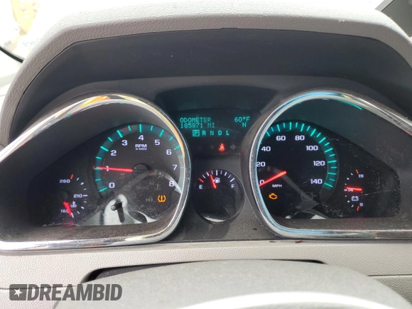 2012 Chevrolet Traverse 1LT with VIN 1GNKRGED1CJ315771, listed as a Copart auction lot 44352535 with 185,871 mi miles and Salvage Title. Bid and sale history available at DreamBid. Image 9.