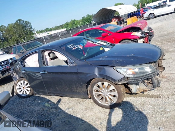 2013 Honda Accord LX z VIN 1HGCR2F35DA021542, wystawiony jako IAAI lot #42274123 z przebiegiem Nie podano mil oraz . Historia ofert i sprzedaży dostępna na DreamBid. Obrazek 13.