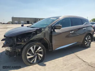 2018 Nissan Murano Platinum with VIN 5N1AZ2MG0JN169948, listed as a Copart auction lot 52020905 with 67,973 mi miles and Salvage Title. Bid and sale history available at carsss.com. Image 1.
