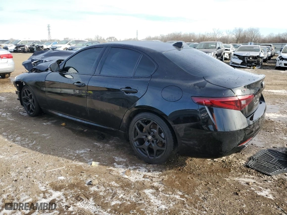 2021 Alfa Romeo Giulia with VIN ZARFANANXM7648317, listed as a Copart auction lot 41438535 with 0 mi miles and Salvage Title. Bid and sale history available at carsss.com. Image 2.