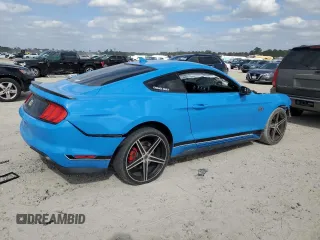 2022 Ford Mustang Mach 1 with VIN 1FA6P8R0XN5551110, listed as a Copart auction lot 43288855 with Not provided miles and Salvage title. Bid and sale history available at DreamBid. Image 3.