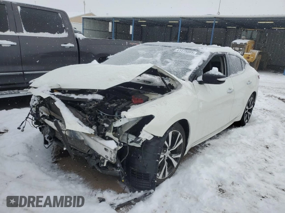 2018 Nissan Maxima SR with VIN 1N4AA6AP0JC396260, listed as a Copart auction lot 41475005 with Not Provided miles and Salvage Title. Bid and sale history available at carsss.com. Image 1.