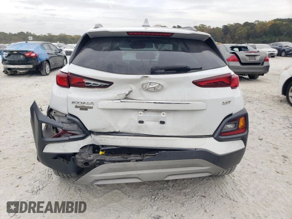 2020 Hyundai Kona Ultimate with VIN KM8K53A5XLU582171, listed as a Copart auction lot 78812804 with 44,302 mi miles and Salvage Title. Bid and sale history available at carsss.com. Image 6.