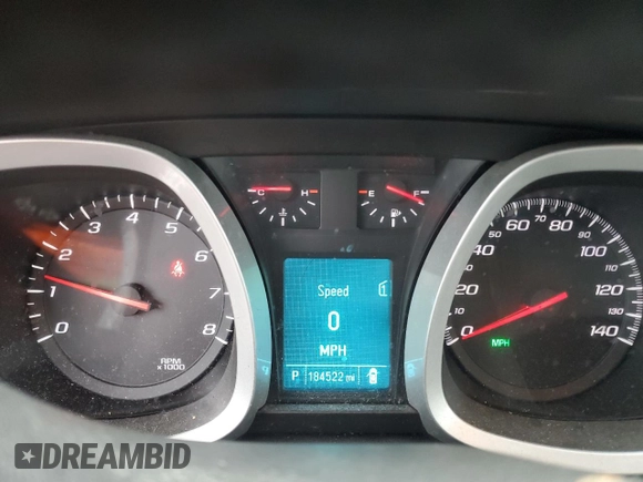 2012 Chevrolet Equinox LT w/1LT with VIN 2GNALDEK7C6324191, listed as a Copart auction lot 84893164 with 184,522 mi miles and Non Repairable. Bid and sale history available at carsss.com. Image 9.
