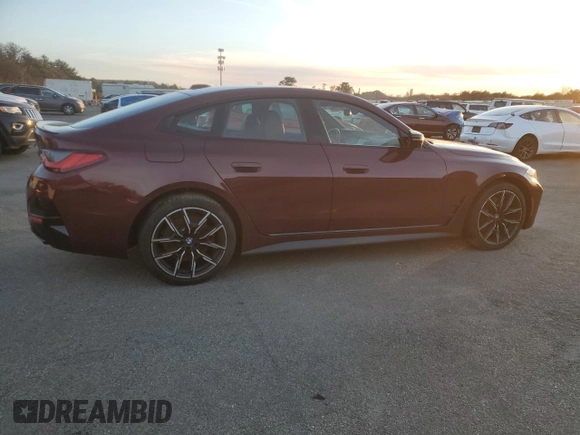 2022 BMW 4 Series M440i xDrive z VIN WBA13AW01NFM58124, wystawiony jako Copart lot #85731994 z przebiegiem 15 922 mil mil oraz Szkoda całkowita • Salvage title. Historia ofert i sprzedaży dostępna na DreamBid. Obrazek 3.