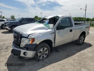 2013 Ford F-150 XL with VIN 1FTMF1EF2DKE60189, listed as a Copart auction lot 57393785 with 50,973 mi miles and Salvage title. Bid and sale history available at DreamBid. Image 1.