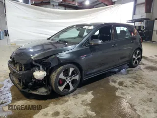 2015 Volkswagen Golf GTI SE with VIN 3VW5T7AU4FM097486, listed as a Copart auction lot 45706255 with 130,561 mi miles and Salvage Title. Bid and sale history available at carsss.com. Image 1.