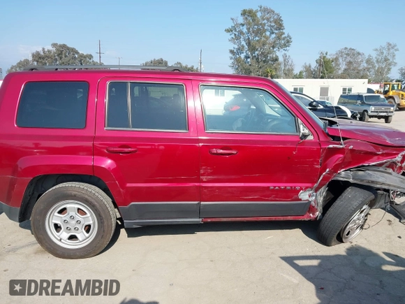 2016 Jeep Patriot Sport with VIN 1C4NJPBA4GD670087, listed as a IAAI auction lot 42141021 with 107,888 mi miles. Bid and sale history available at carsss.com. Image 13.