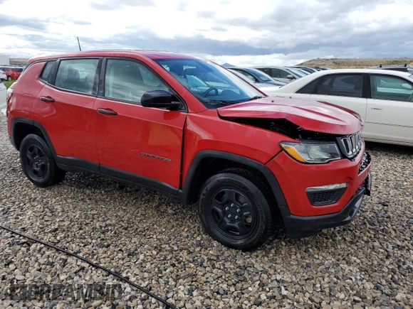 2020 Jeep Compass Sport с VIN 3C4NJDAB9LT137584, выставлен на аукционе Copart как лот 56947965 с пробегом 44 984 миль миль и Списание • Salvage title. История ставок и продаж доступна на DreamBid. Изображение 4.