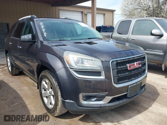 2016 GMC Acadia SLE with VIN 1GKKVPKD6GJ195274, listed as a IAAI auction lot 41635673 with 129,387 mi miles and . Bid and sale history available at DreamBid. Image 1.