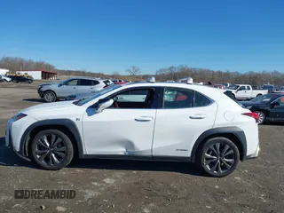 2020 Lexus UX 250h F Sport with VIN JTHE9JBH9L2035843, listed as a IAAI auction lot 41633990 with 91,984 mi miles and . Bid and sale history available at DreamBid. Image 14.