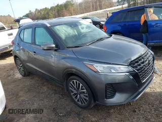 2023 Nissan Kicks SV with VIN 3N1CP5CV4PL523471, listed as a IAAI auction lot 41099253 with 27,211 mi miles. Bid and sale history available at carsss.com. Image 1.